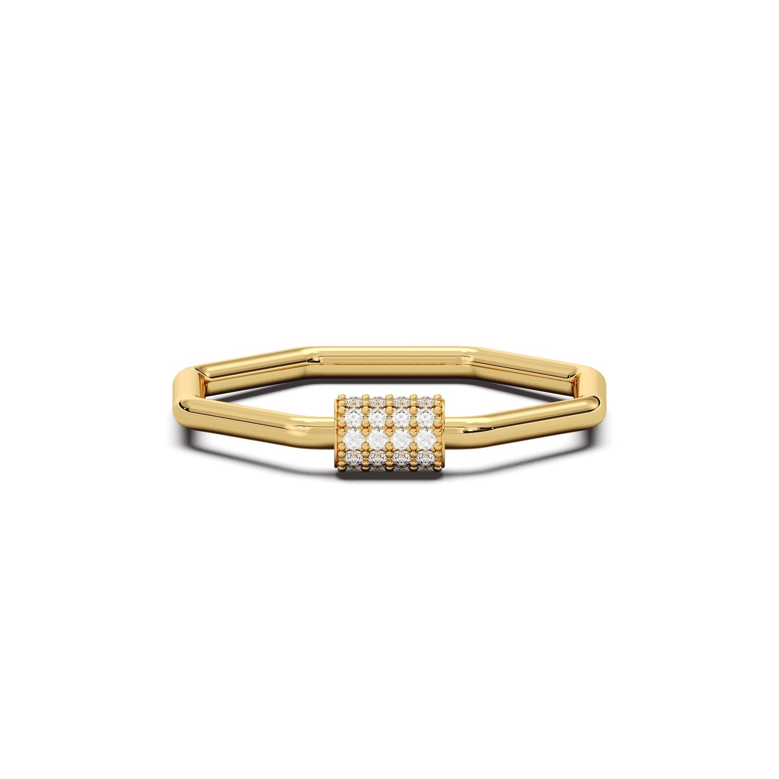 Octa Halo Ring 14k Gold