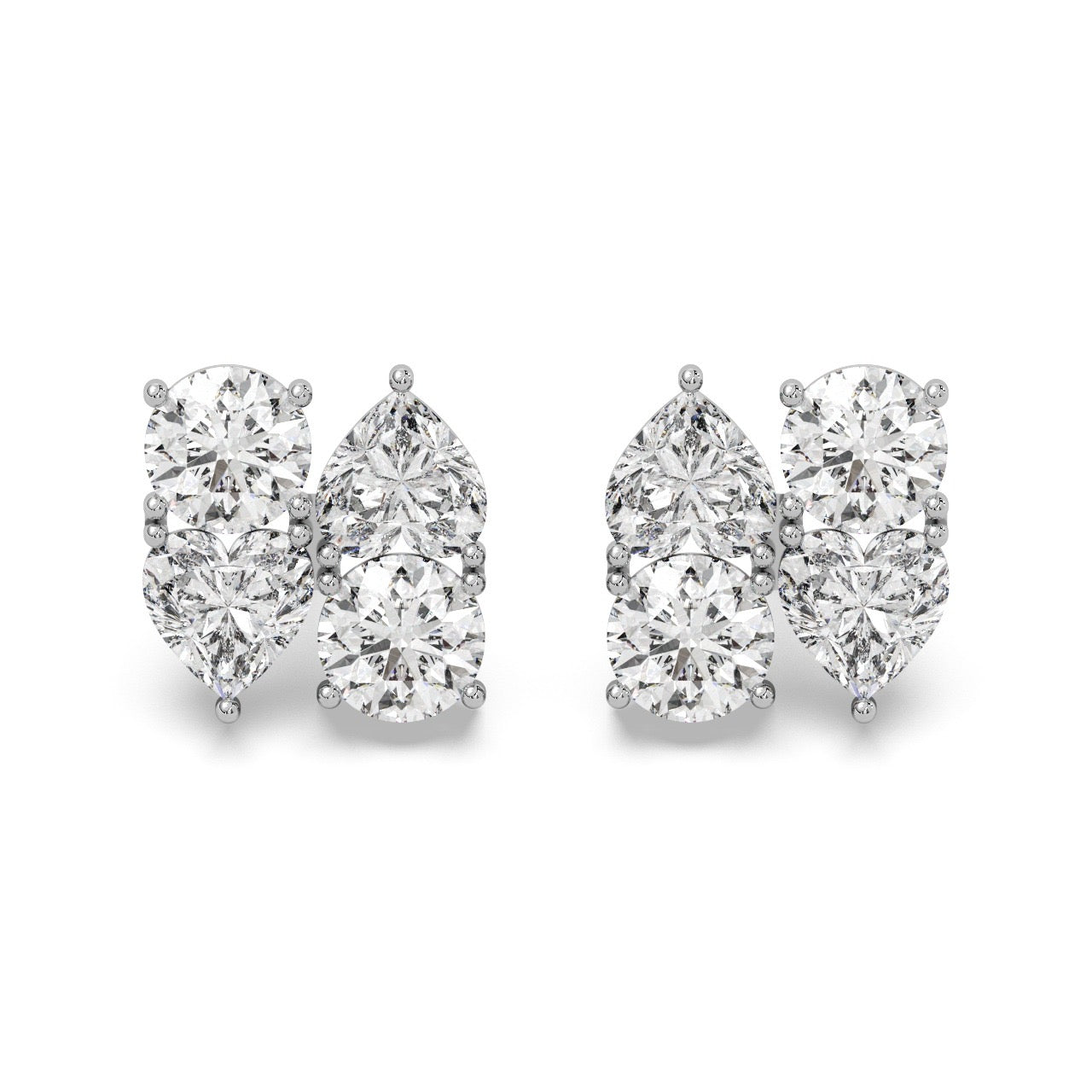 Artemis Studs 14k White