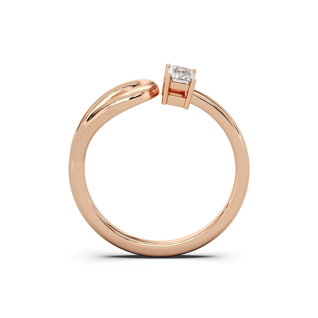 The Orbit Ring Silver Rosegold