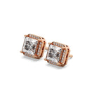 Monarch Studs Silver Rosegold