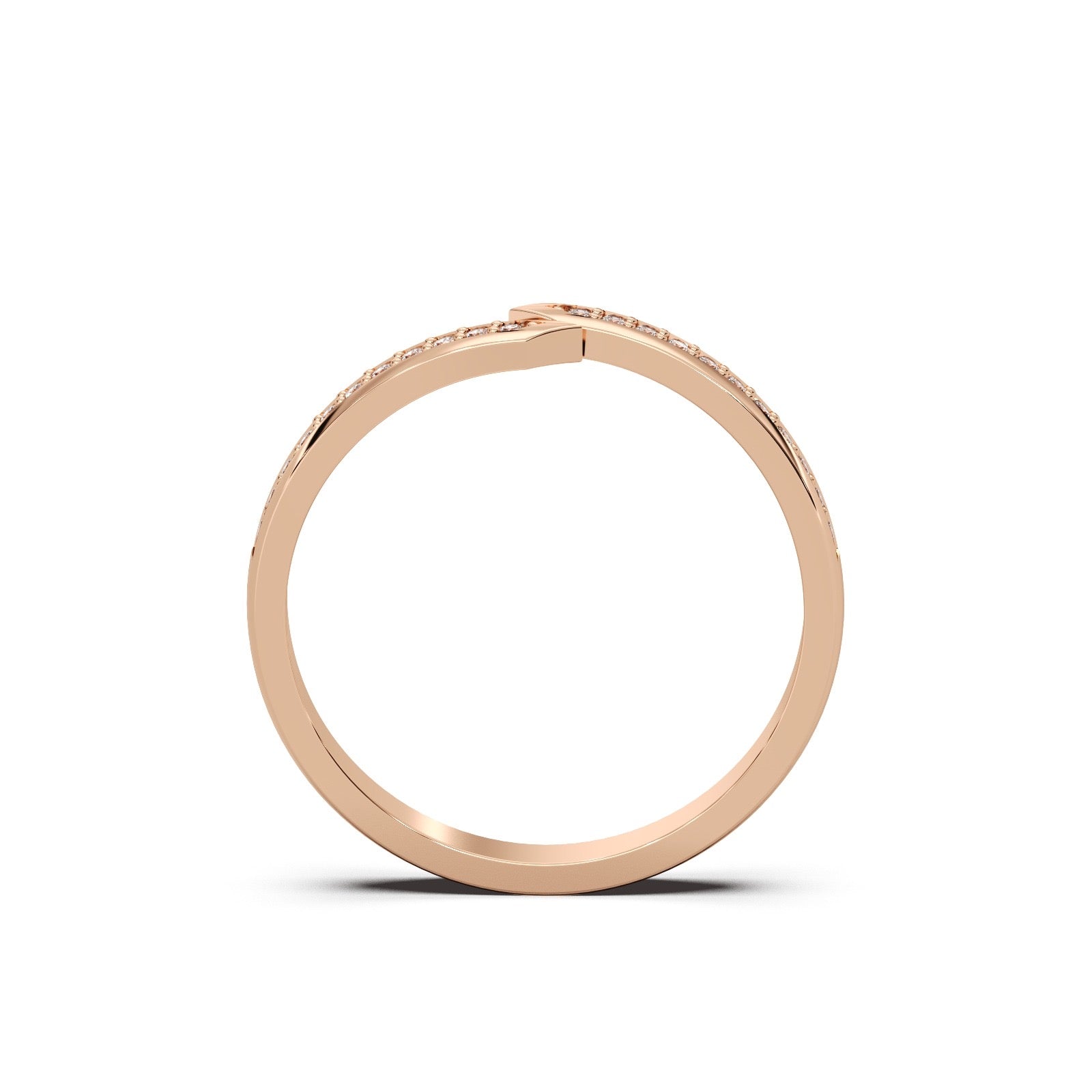 Chevron Band 14k Rosegold