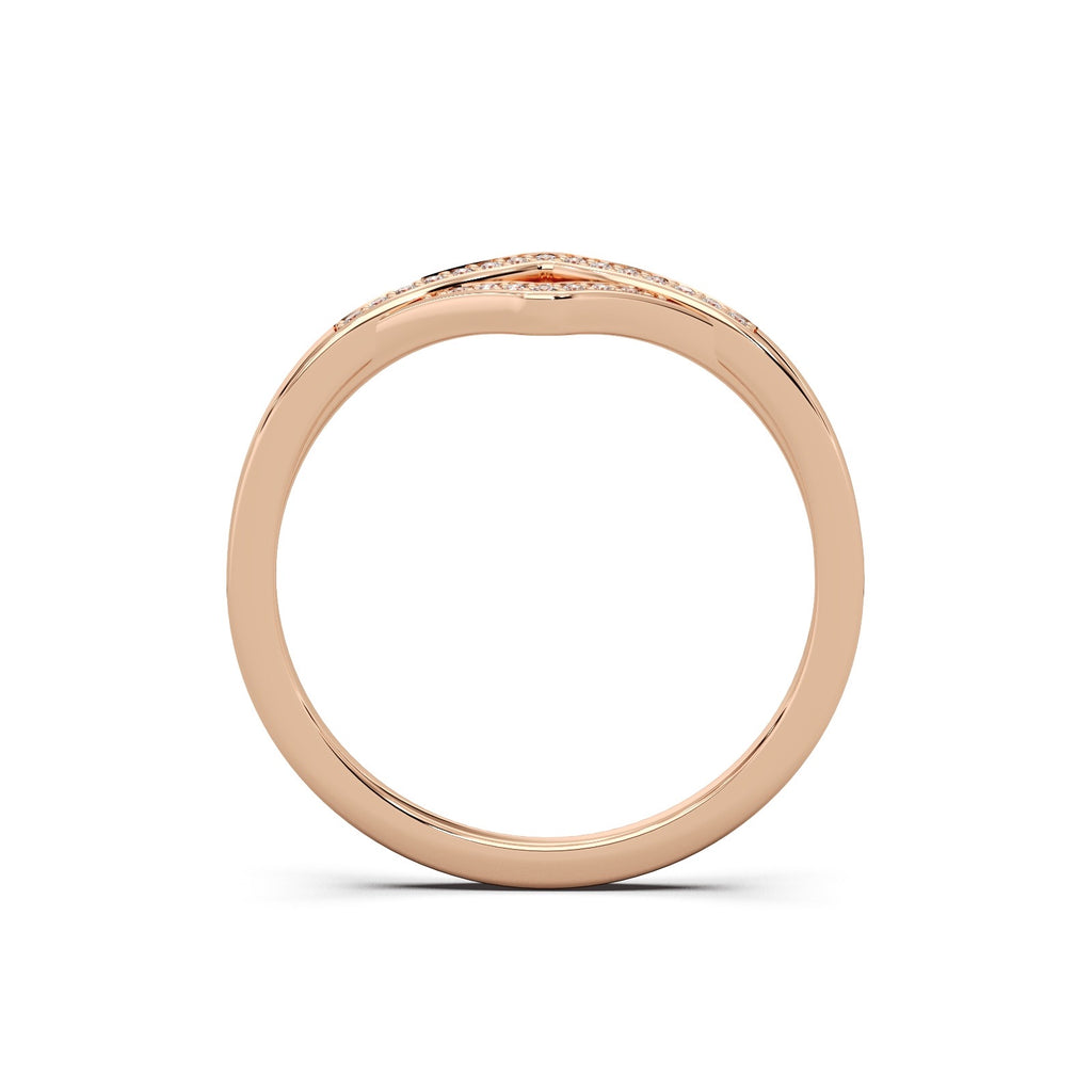 Vera Diamond Ring - Sterling Silver (Rosegold)