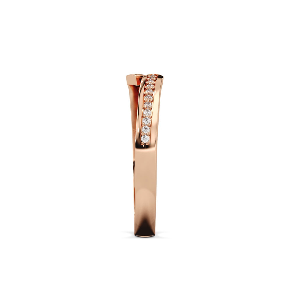 Chevron Band 14k Rosegold