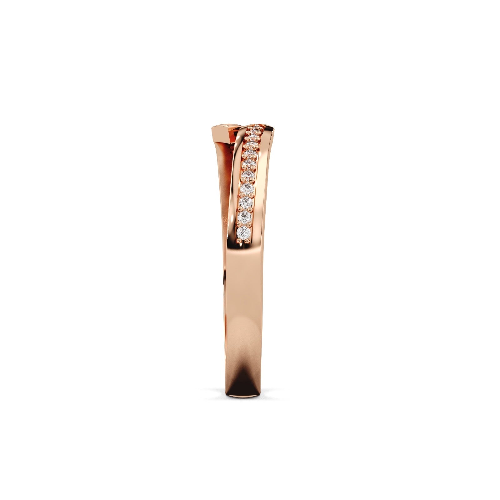 Chevron Band 14k Rosegold