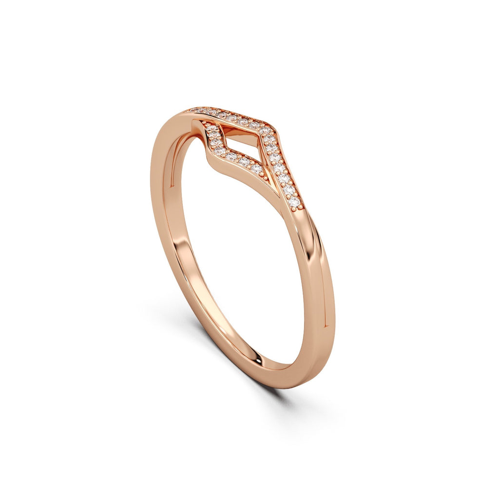 Vera Diamond Ring - Sterling Silver (Rosegold)
