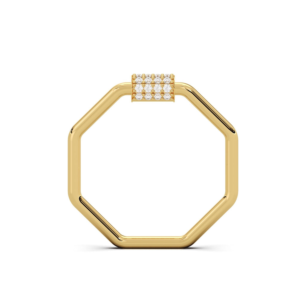 Octa Halo Ring 18k Gold