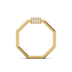Octa Halo Ring 18k Gold