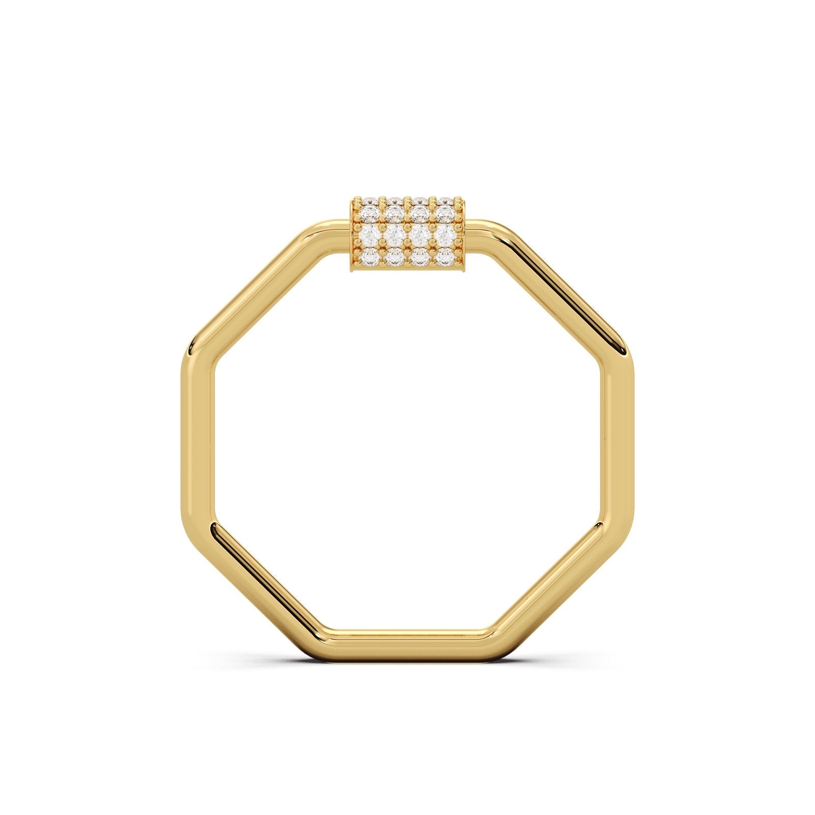 Octa Halo Ring 14k Gold