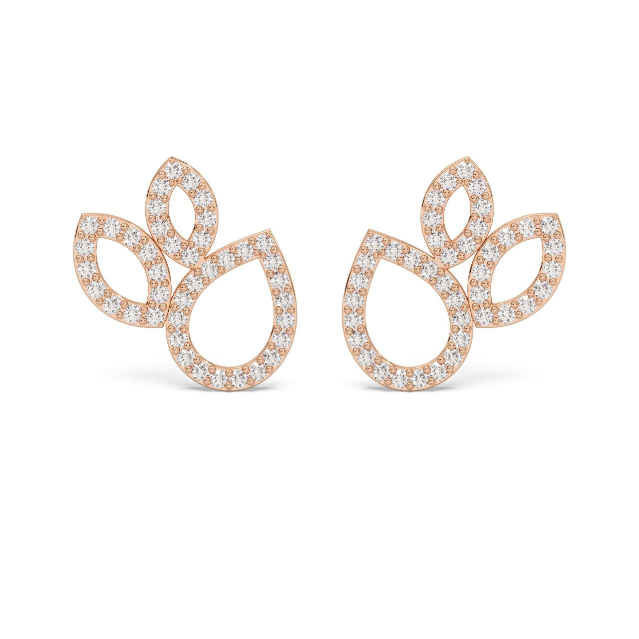 Dewdrop Studs 14k Rosegold