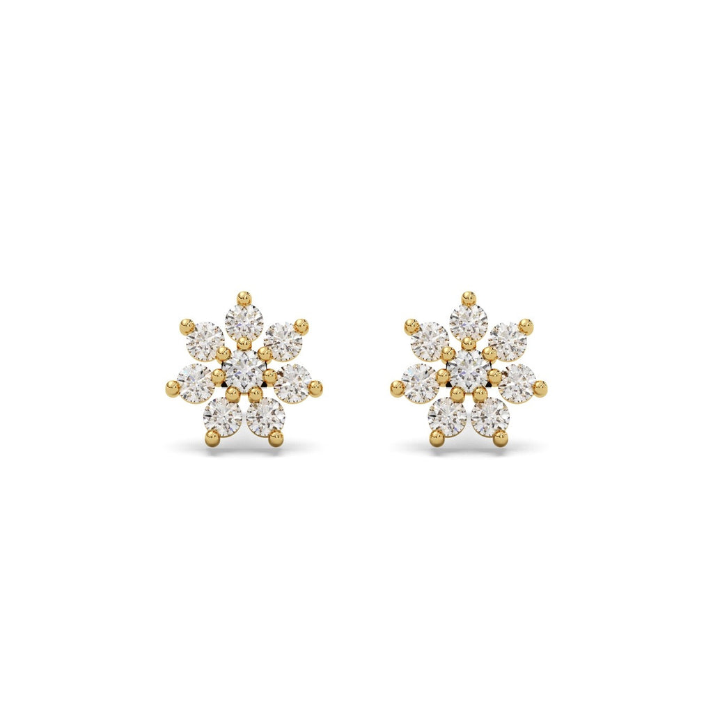 Zinnia Studs Silver Gold