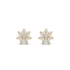 Zinnia Studs Silver Gold