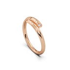 Twine Diamond Ring Silver Rosegold