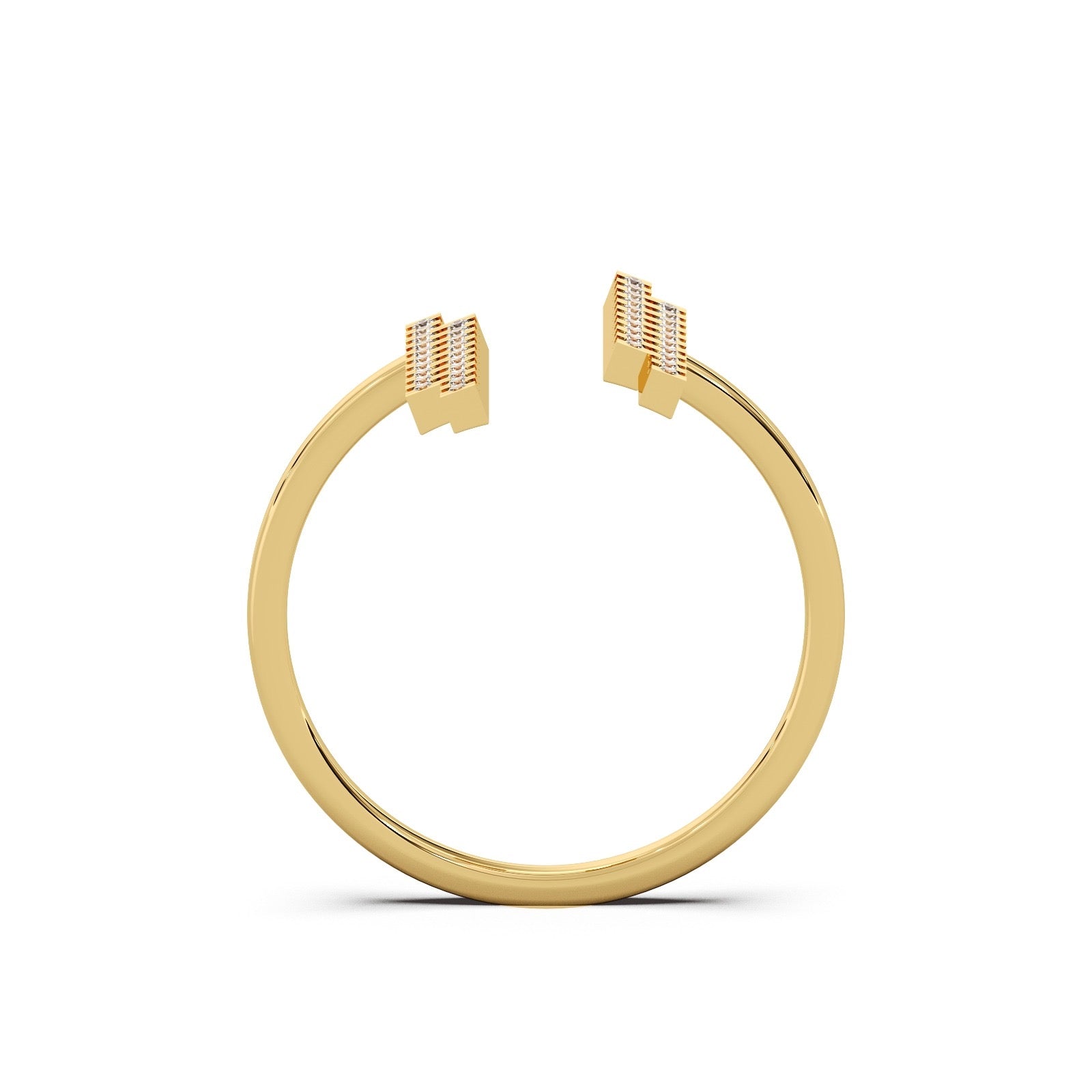 Nova Twin Ring Silver Gold