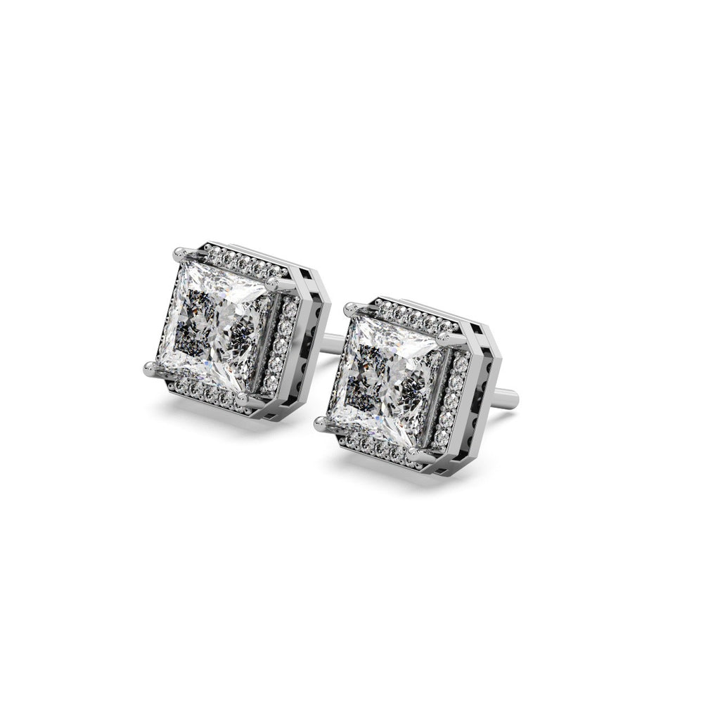 Monarch Studs 14k White