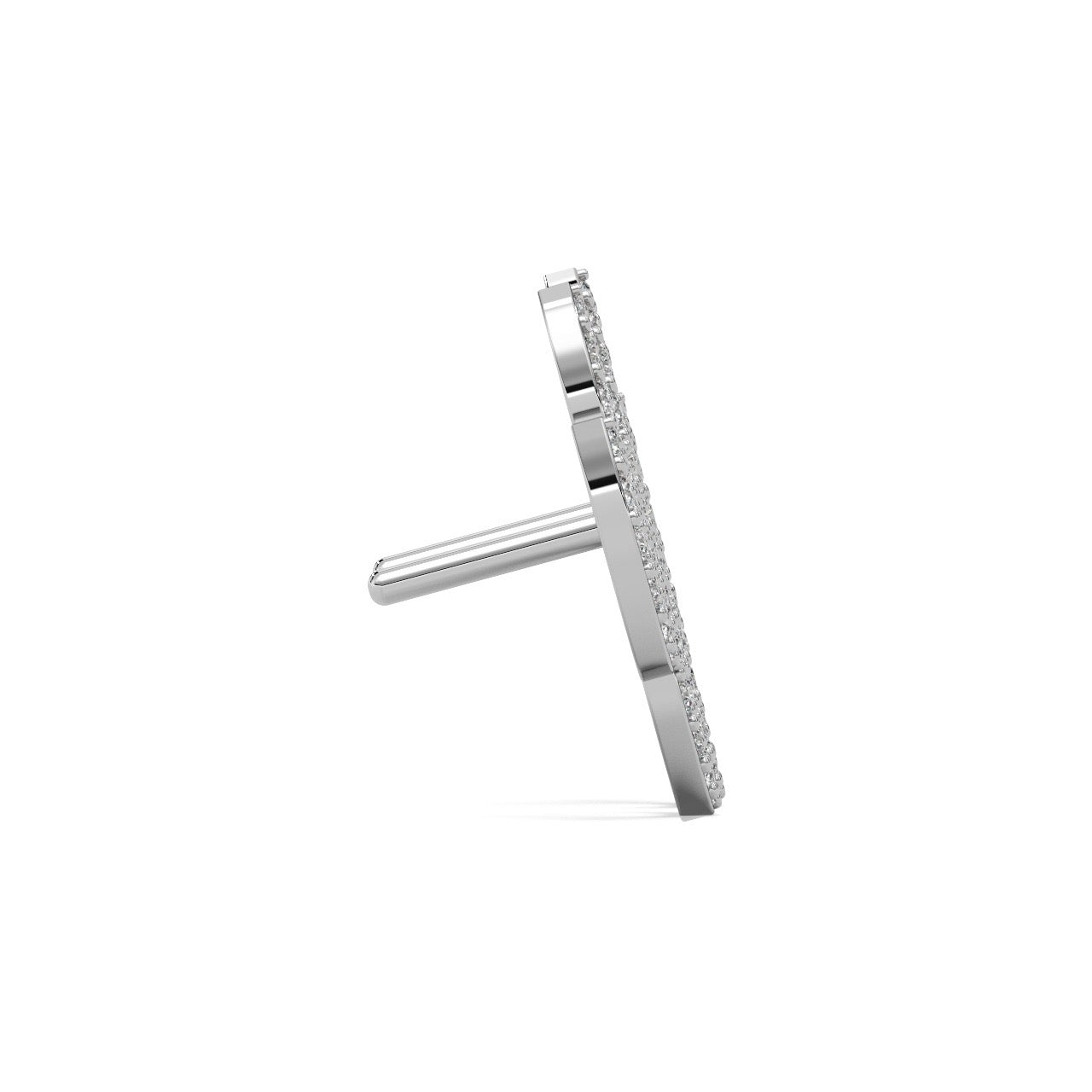 Dewdrop Studs Silver White