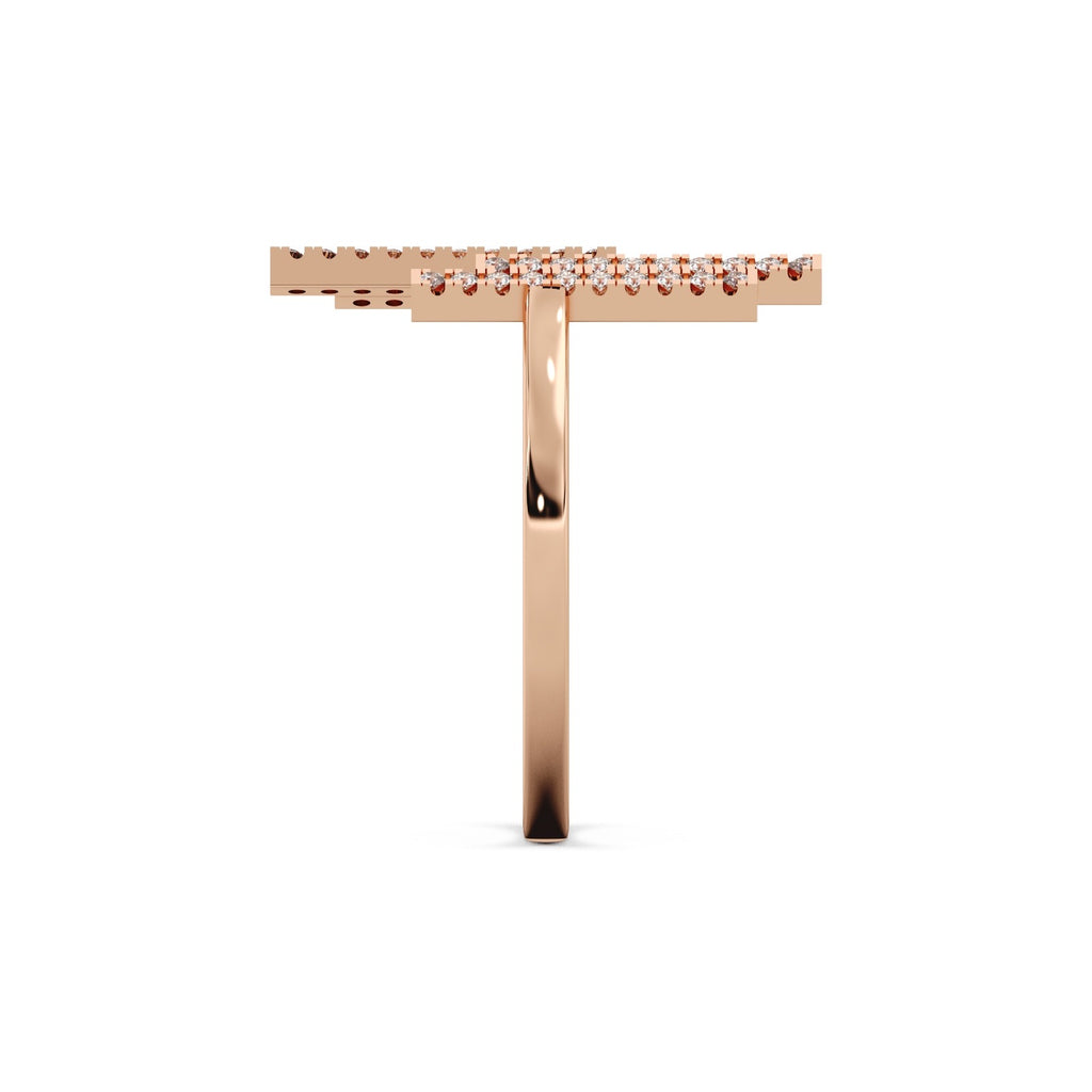 Nova Twin Ring 14k Rosegold