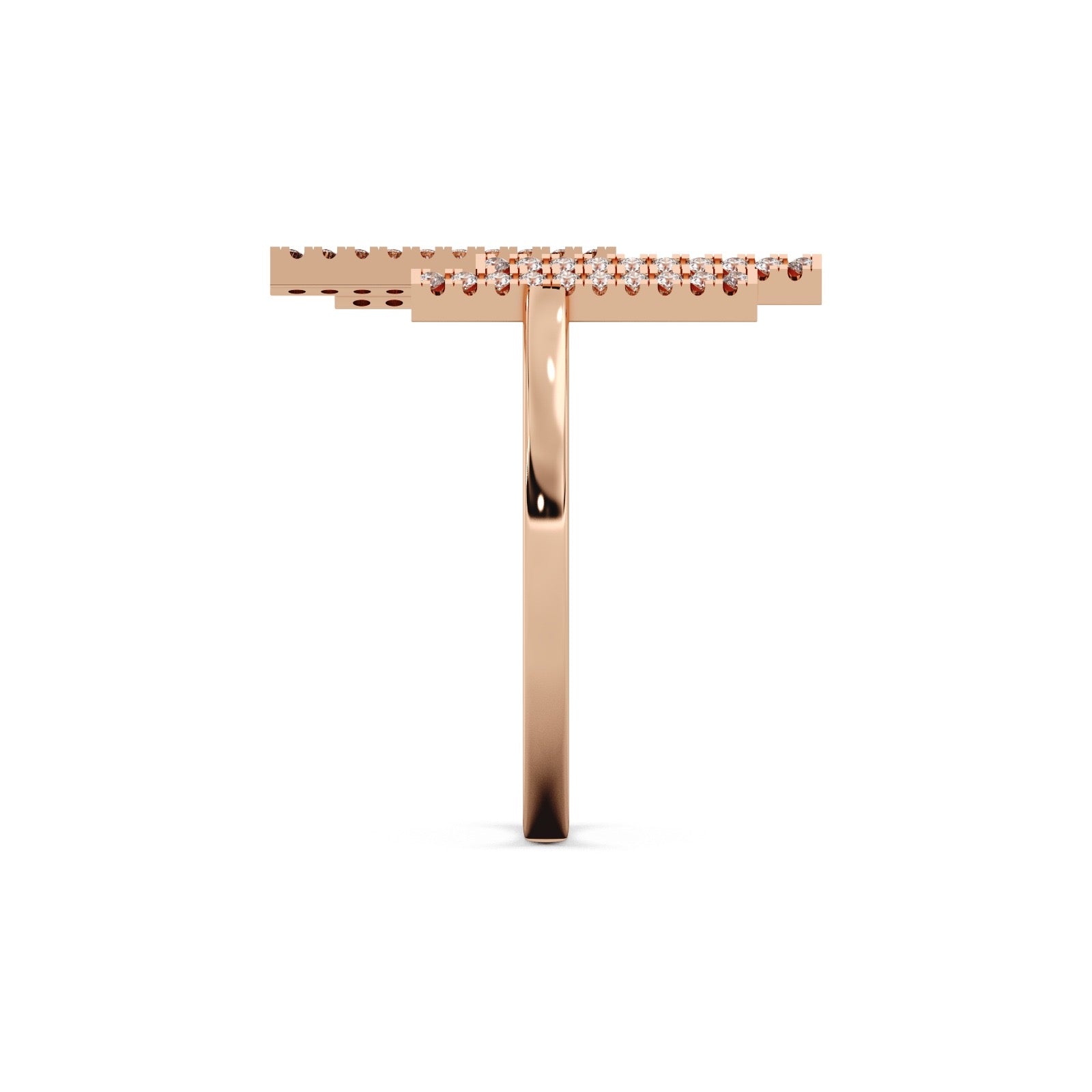 Nova Twin Ring 14k Rosegold