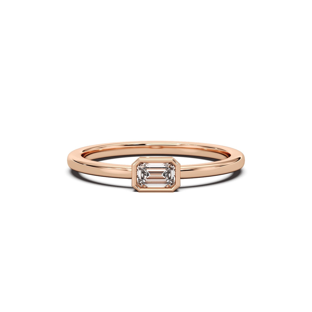 The Roma Diamond Ring - 14k Rose Gold