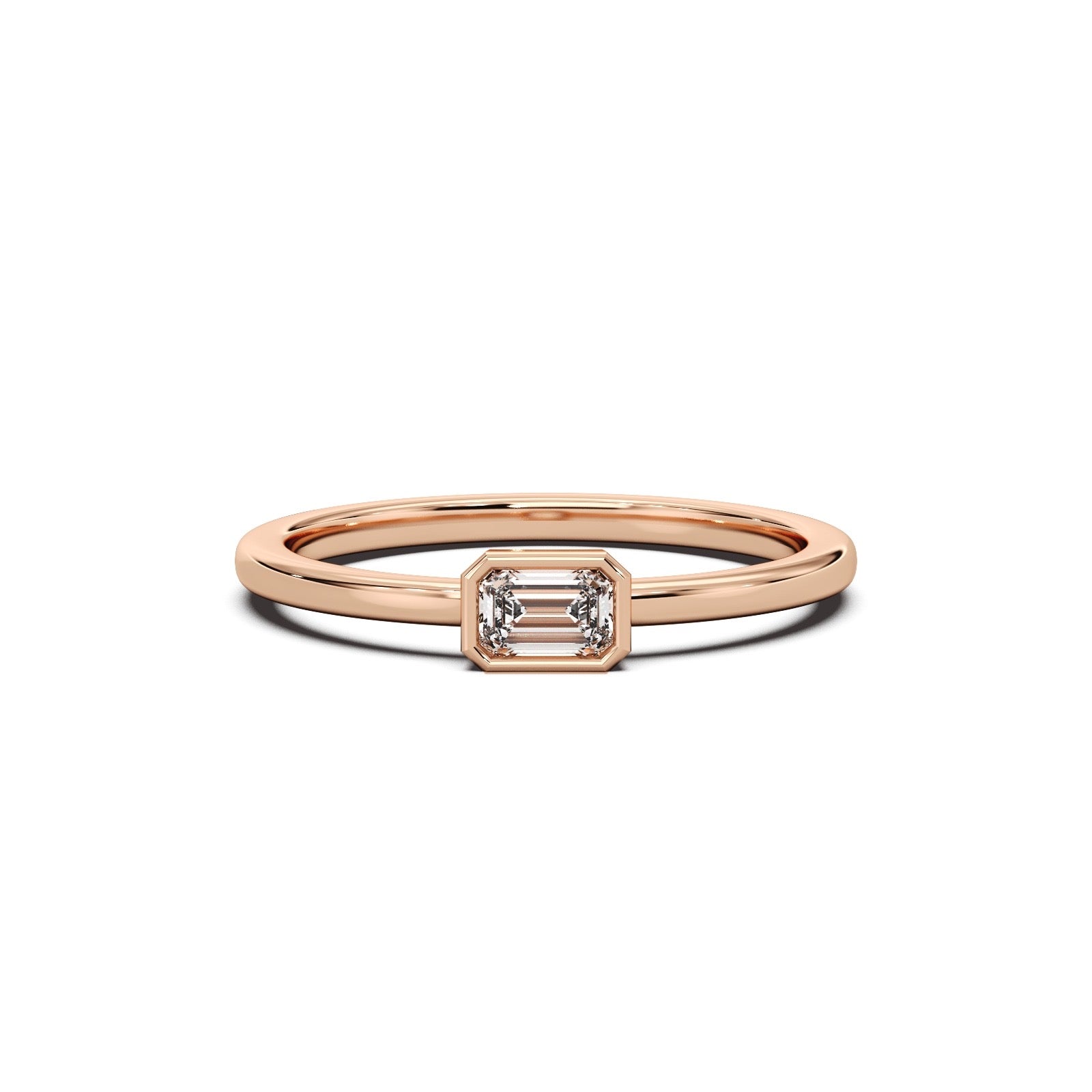 The Roma Diamond Ring - 14k Rose Gold