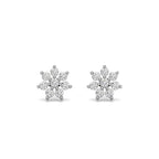 Zinnia Studs 18k White