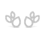 Dewdrop Studs Silver White