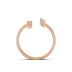 Nova Twin Ring 14k Rosegold