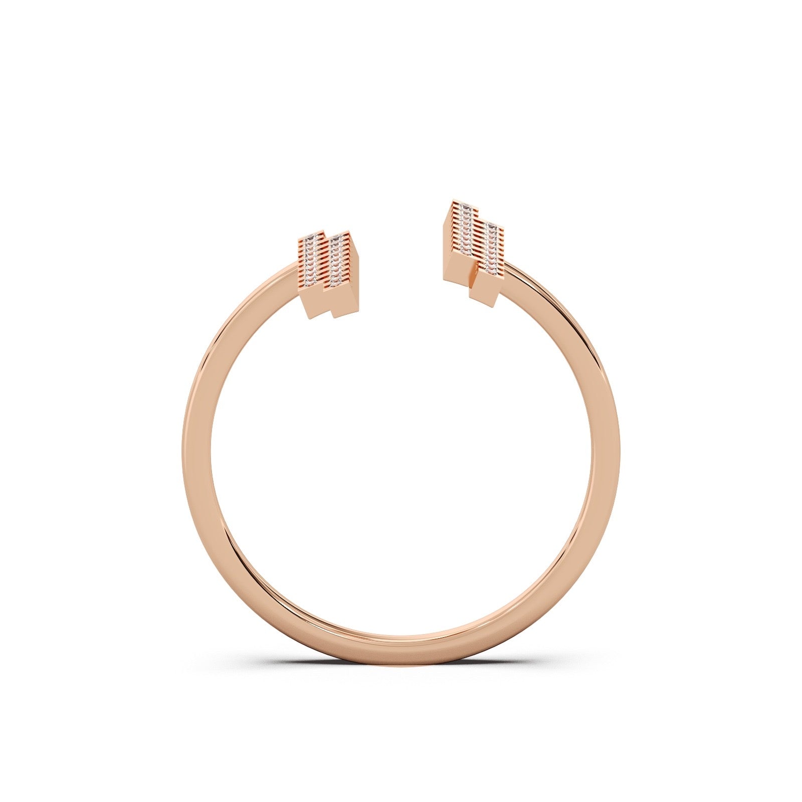 Nova Twin Ring 14k Rosegold