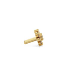Zinnia Studs Silver Gold