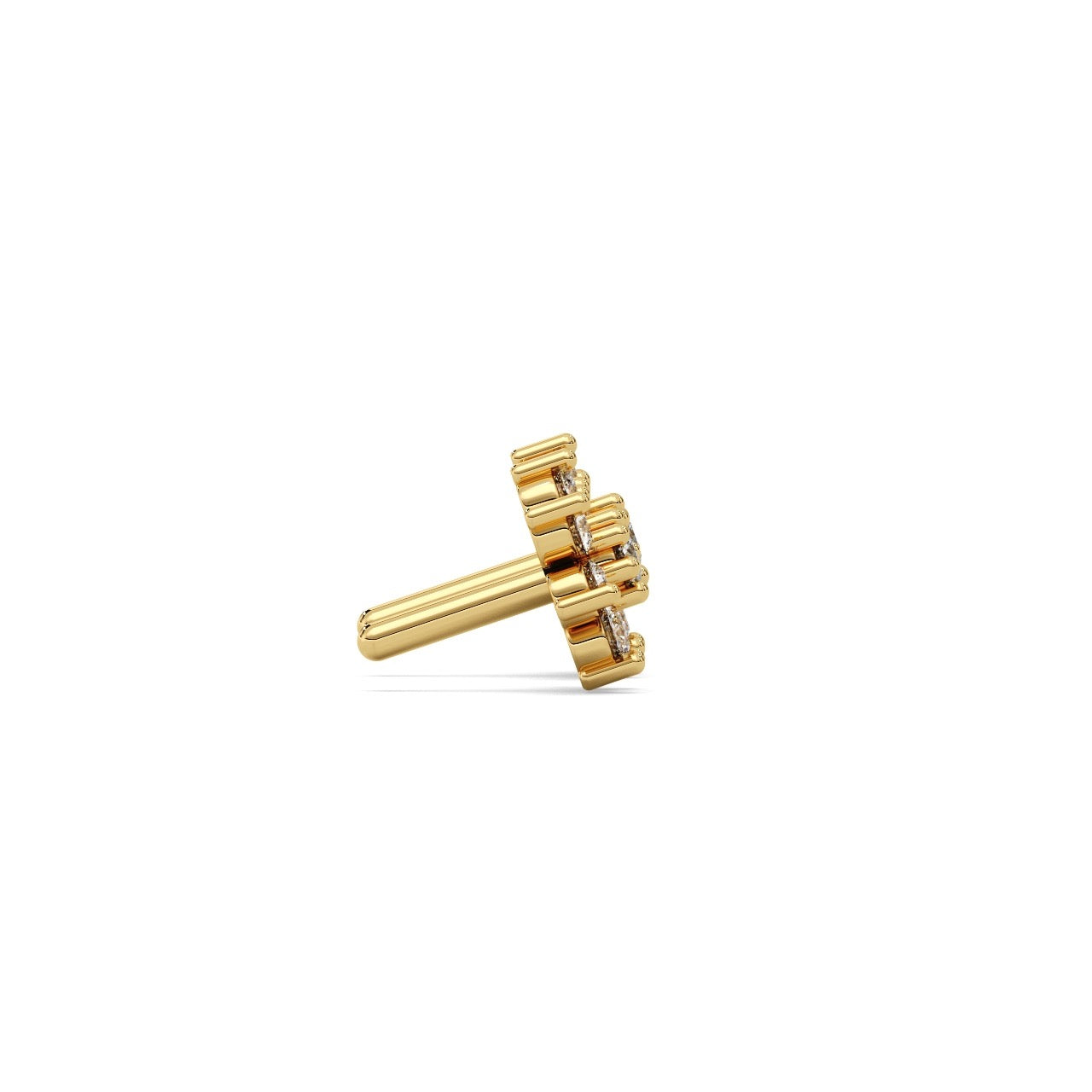 Zinnia Studs Silver Gold