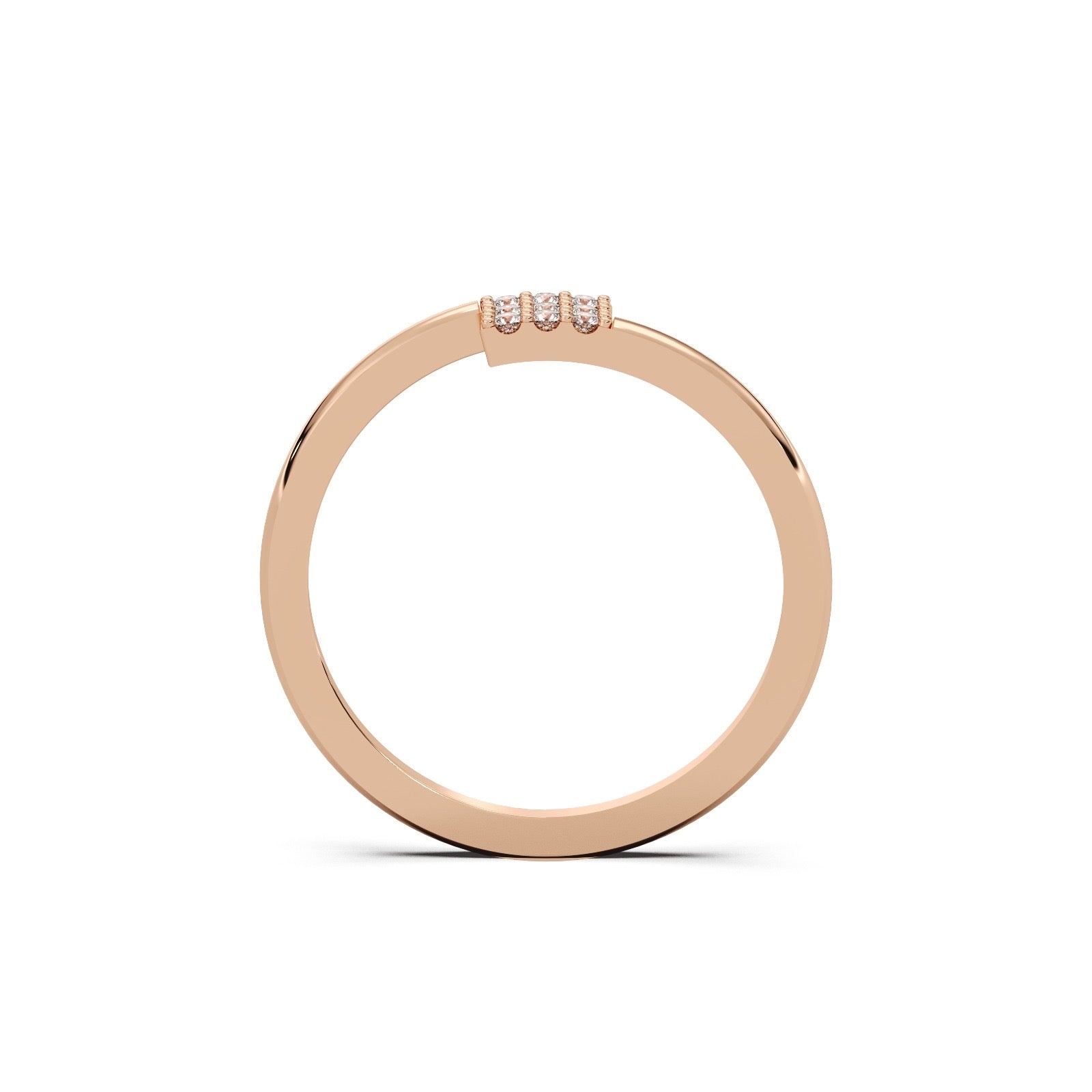Cubic Cluster Ring 14k Rosegold