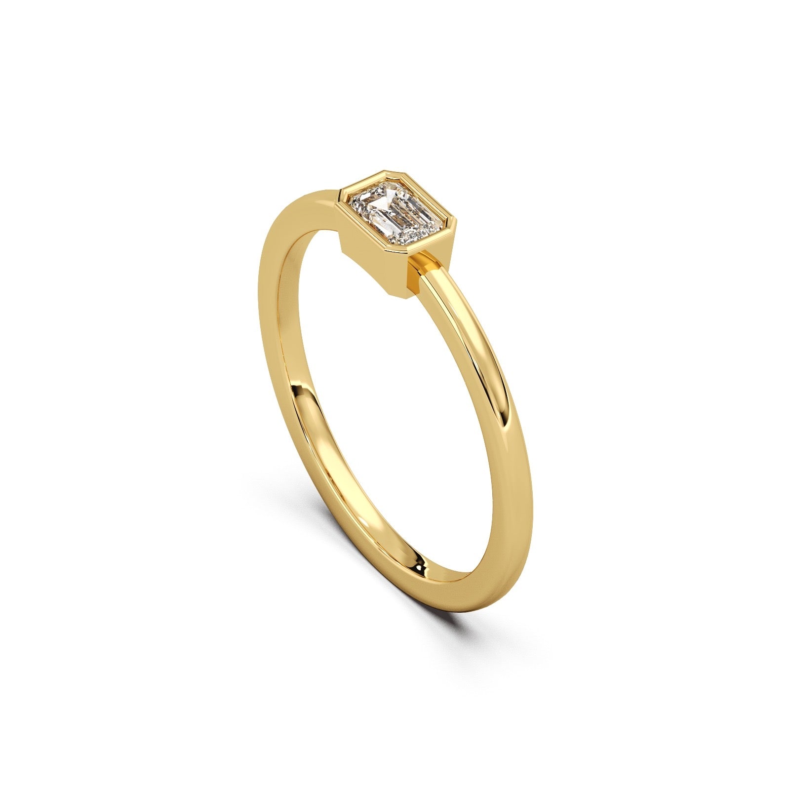 The Roma Diamond Ring - 14k Yellow Gold