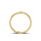 Chevron Band Silver Gold