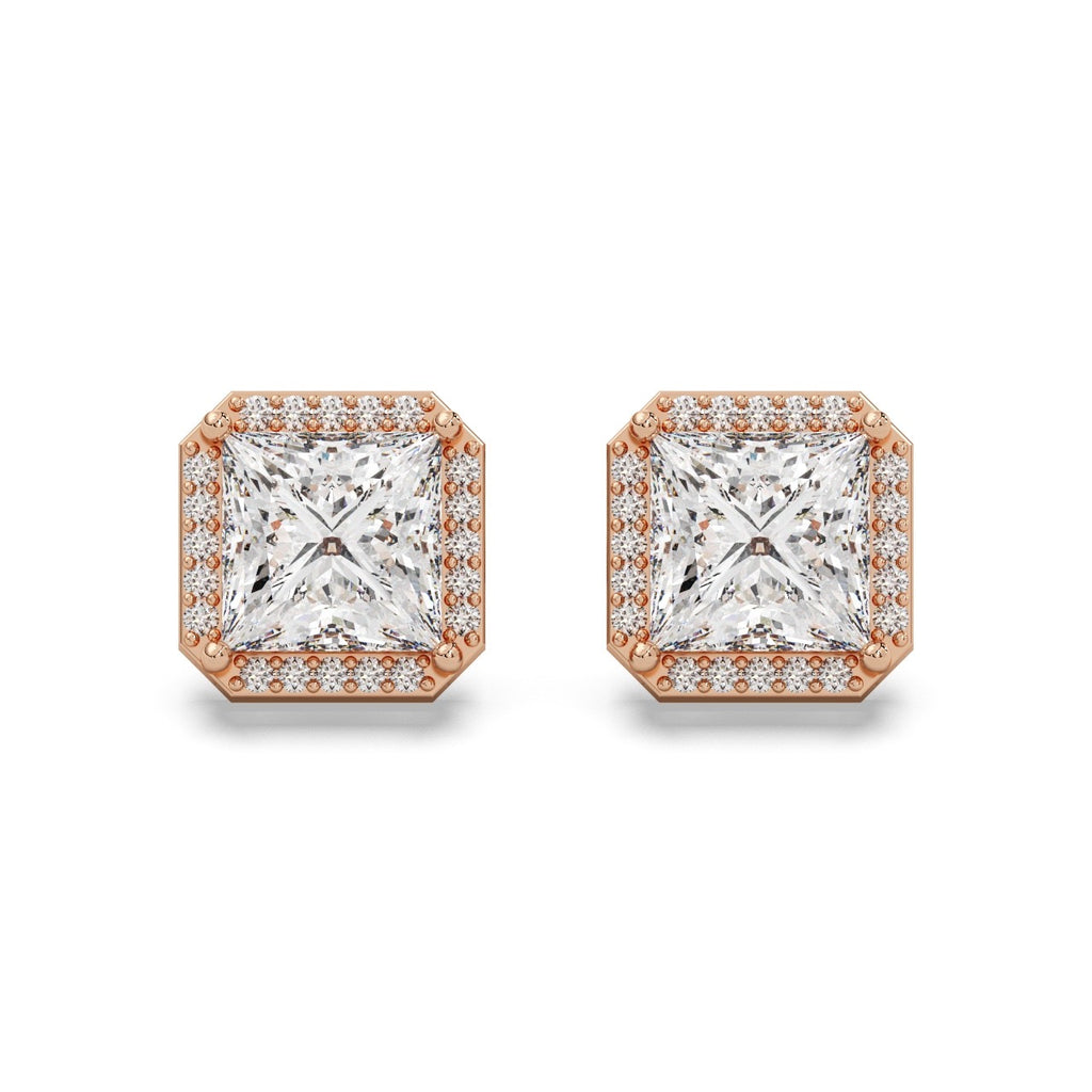Monarch Studs Silver Rosegold