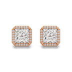 Monarch Studs Silver Rosegold
