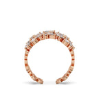 Daisy Ring Silver Rosegold