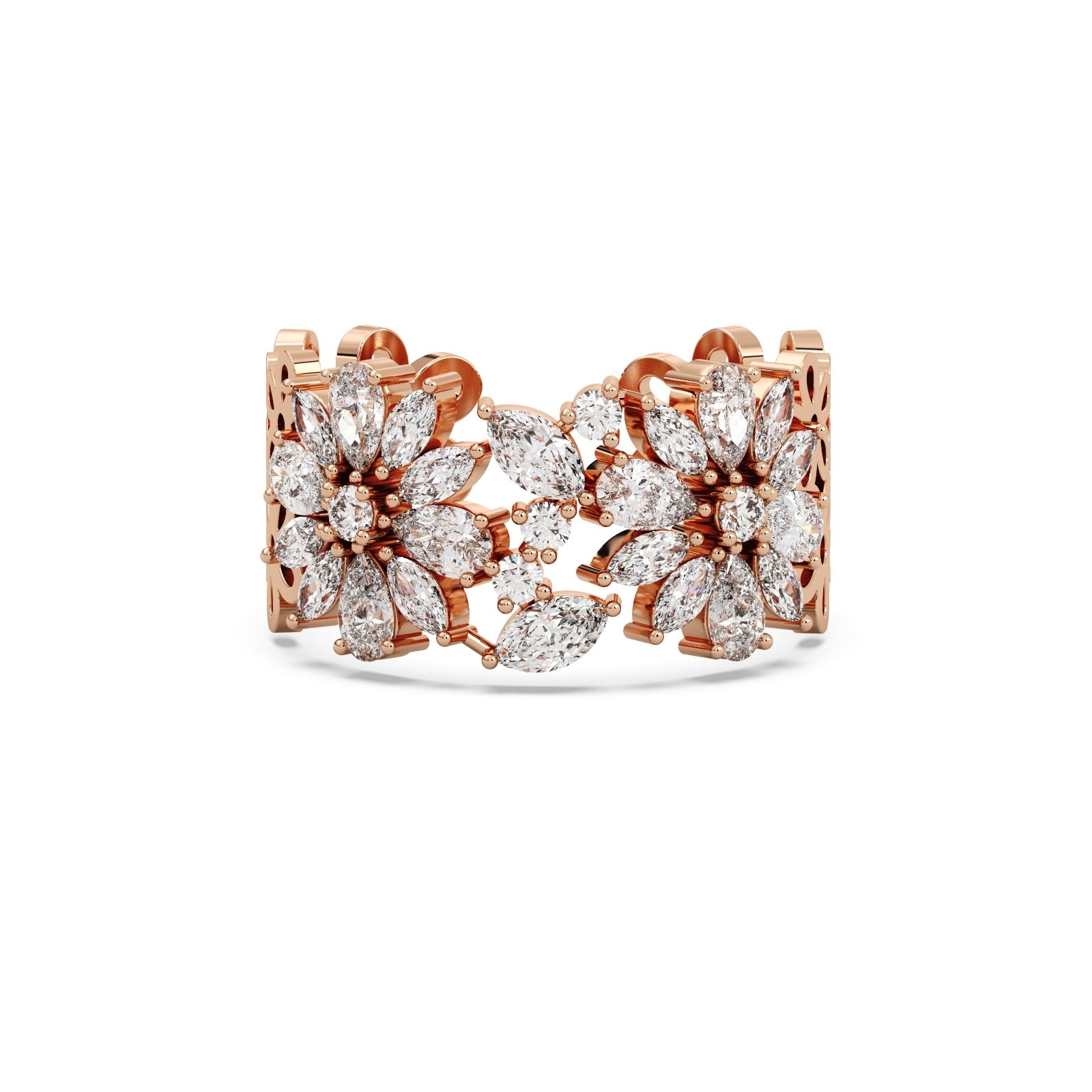 Daisy Ring 18k Rosegold