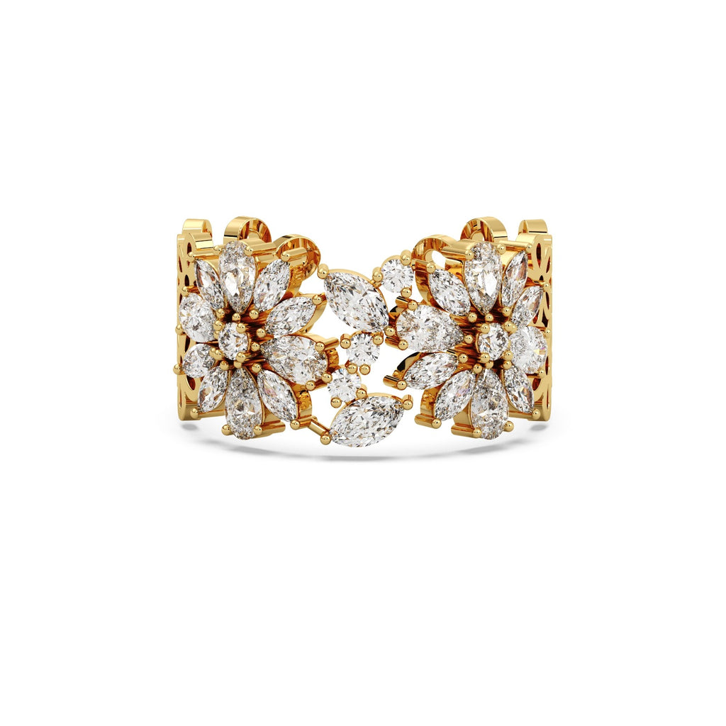 Daisy Ring 18k Gold