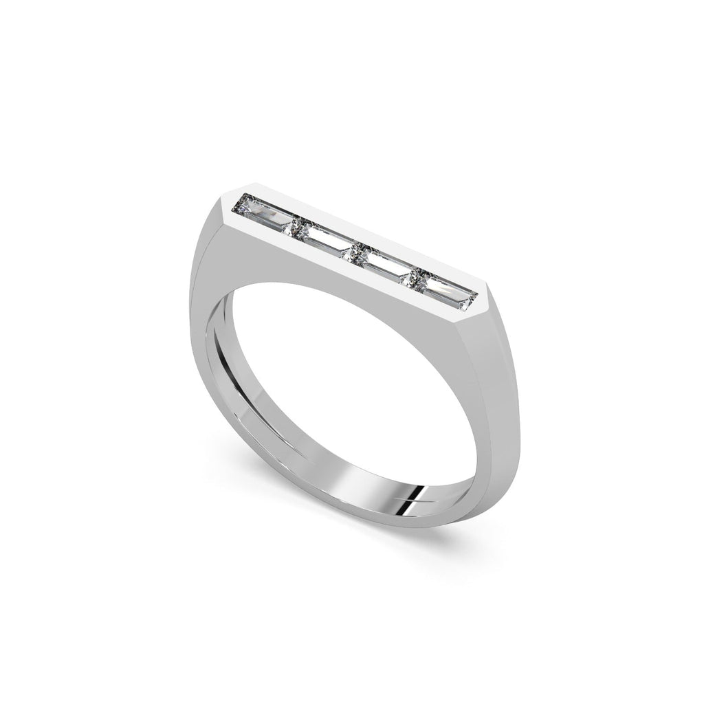 Soleil Diamond Ring - 18k White Gold