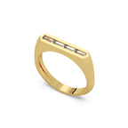 Soleil Diamond Ring - 18k Yellow Gold