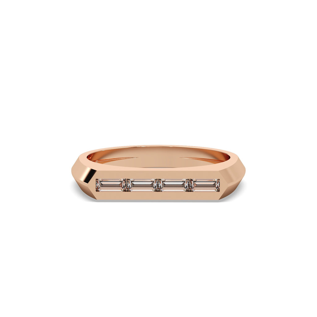 Soleil Diamond Ring - 14k Rose Gold