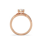Valeria Solitaire Ring Silver RoseGold