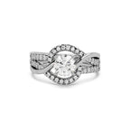 Valeria Solitaire Ring 14k White