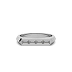 Soleil Diamond Ring - Sterling Silver (White)