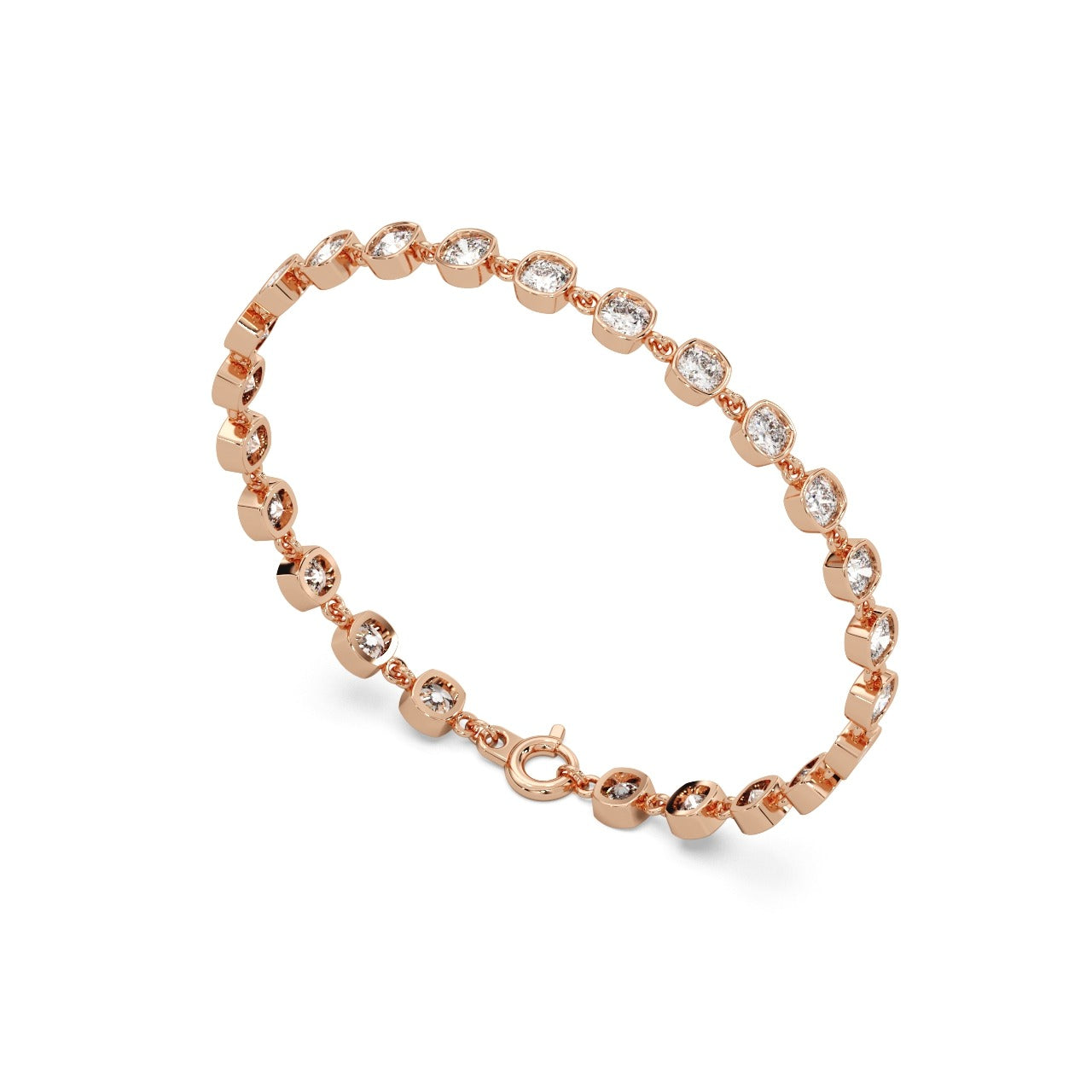 Rose Link Bracelet 18k Rosegold