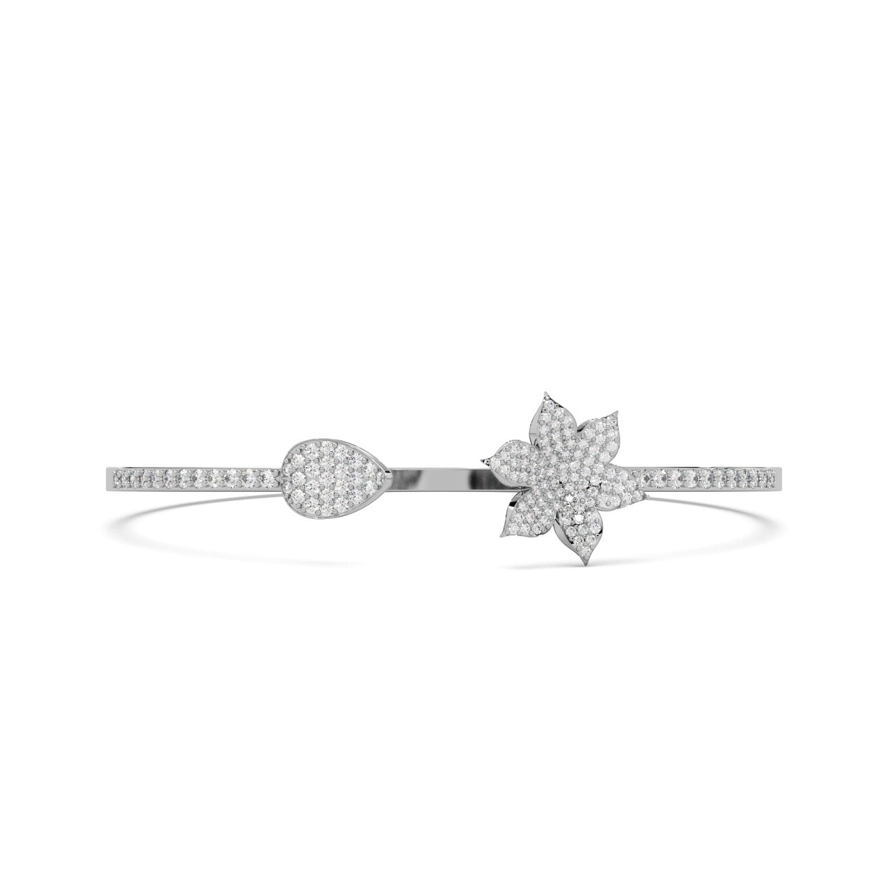 Sakura Bracelet 18k White