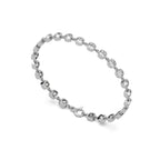 Rose Link Bracelet 14k White