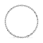 Rose Link Bracelet 14k White
