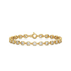 Rose Link Bracelet 14k Gold