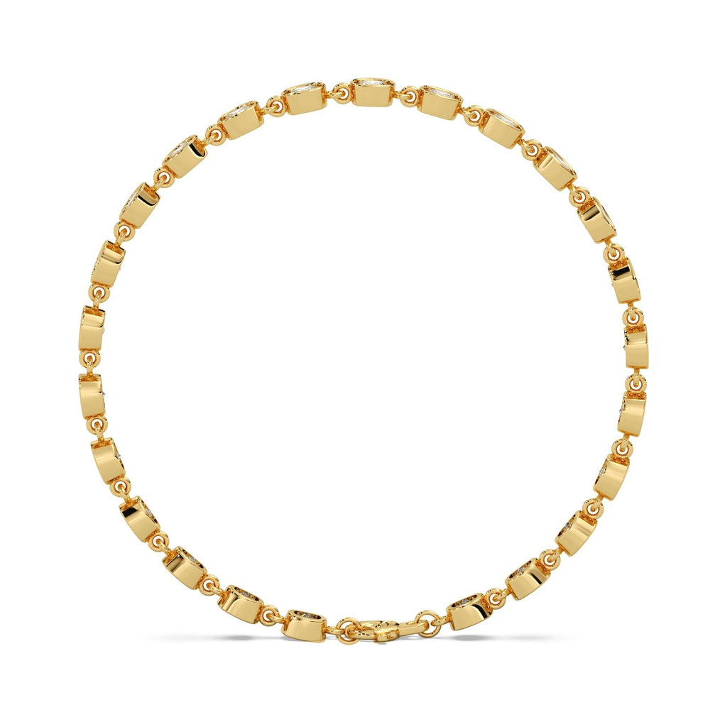 Rose Link Bracelet Silver Gold