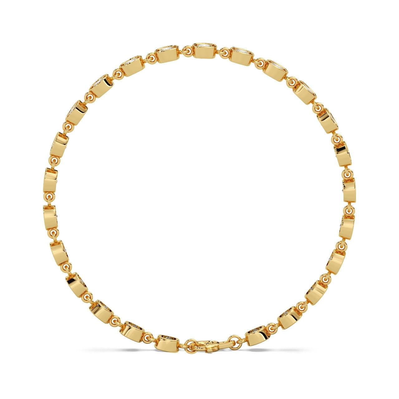 Rose Link Bracelet Silver Gold